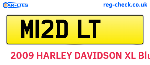 M12DLT are the vehicle registration plates.