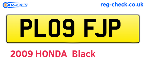 PL09FJP are the vehicle registration plates.