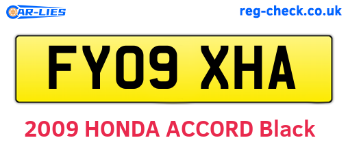 FY09XHA are the vehicle registration plates.