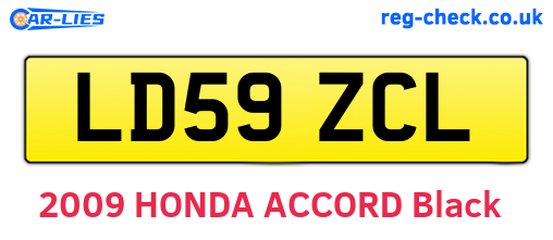 LD59ZCL are the vehicle registration plates.