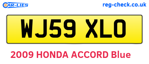 WJ59XLO are the vehicle registration plates.