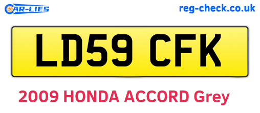 LD59CFK are the vehicle registration plates.