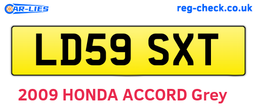 LD59SXT are the vehicle registration plates.
