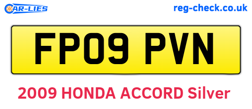 FP09PVN are the vehicle registration plates.