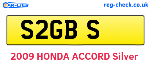 S2GBS are the vehicle registration plates.
