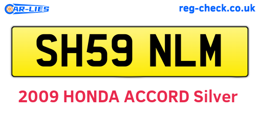 SH59NLM are the vehicle registration plates.