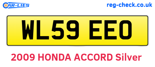 WL59EEO are the vehicle registration plates.