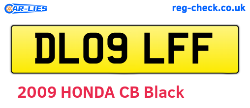 DL09LFF are the vehicle registration plates.