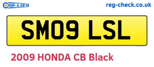 SM09LSL are the vehicle registration plates.