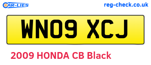 WN09XCJ are the vehicle registration plates.