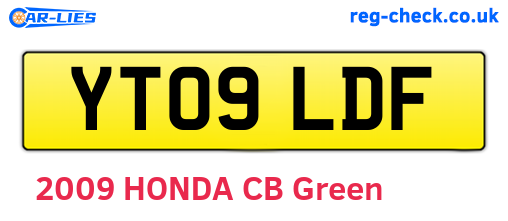 YT09LDF are the vehicle registration plates.