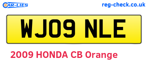 WJ09NLE are the vehicle registration plates.