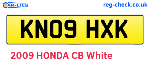 KN09HXK are the vehicle registration plates.