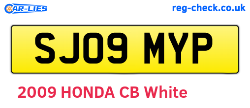 SJ09MYP are the vehicle registration plates.