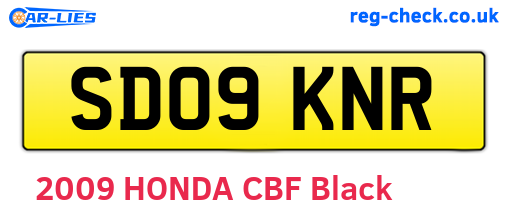 SD09KNR are the vehicle registration plates.