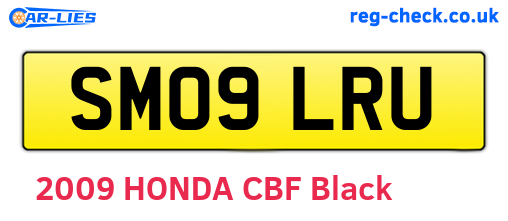 SM09LRU are the vehicle registration plates.