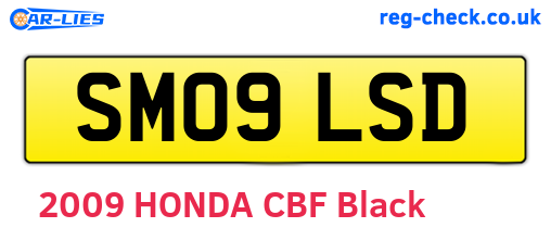 SM09LSD are the vehicle registration plates.