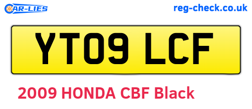 YT09LCF are the vehicle registration plates.