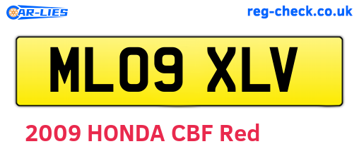 ML09XLV are the vehicle registration plates.