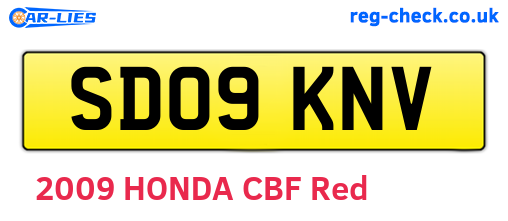 SD09KNV are the vehicle registration plates.