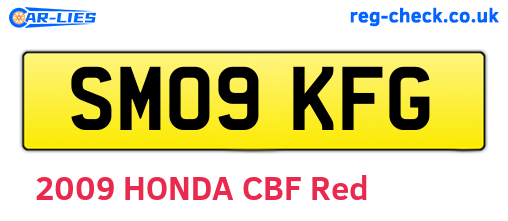 SM09KFG are the vehicle registration plates.