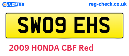 SW09EHS are the vehicle registration plates.
