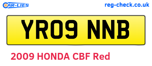 YR09NNB are the vehicle registration plates.