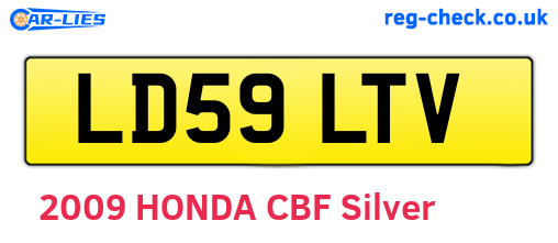 LD59LTV are the vehicle registration plates.
