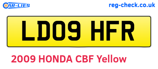 LD09HFR are the vehicle registration plates.