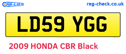 LD59YGG are the vehicle registration plates.