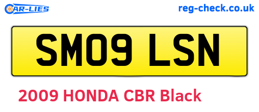 SM09LSN are the vehicle registration plates.