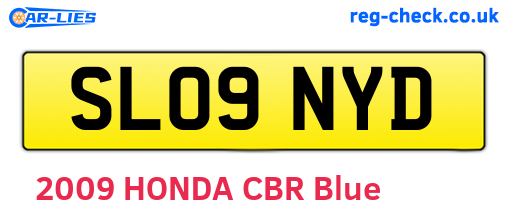 SL09NYD are the vehicle registration plates.