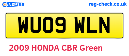 WU09WLN are the vehicle registration plates.