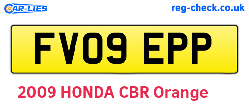 FV09EPP are the vehicle registration plates.