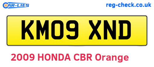 KM09XND are the vehicle registration plates.