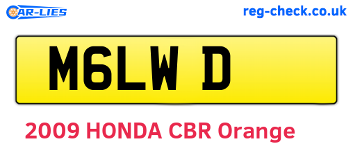 M6LWD are the vehicle registration plates.