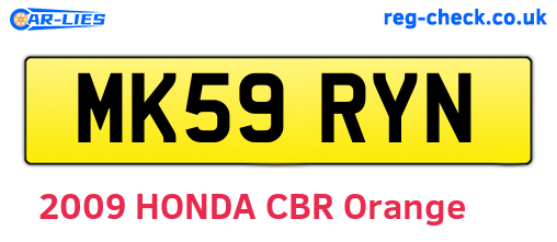 MK59RYN are the vehicle registration plates.