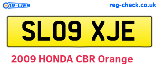 SL09XJE are the vehicle registration plates.