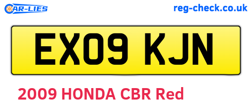 EX09KJN are the vehicle registration plates.