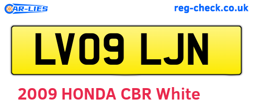 LV09LJN are the vehicle registration plates.