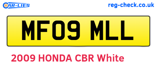 MF09MLL are the vehicle registration plates.