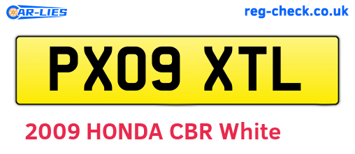 PX09XTL are the vehicle registration plates.