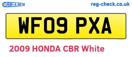 WF09PXA are the vehicle registration plates.