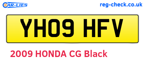 YH09HFV are the vehicle registration plates.