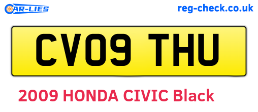 CV09THU are the vehicle registration plates.