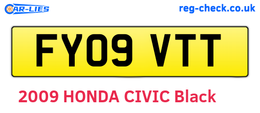 FY09VTT are the vehicle registration plates.