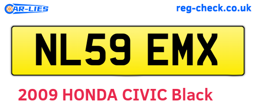 NL59EMX are the vehicle registration plates.