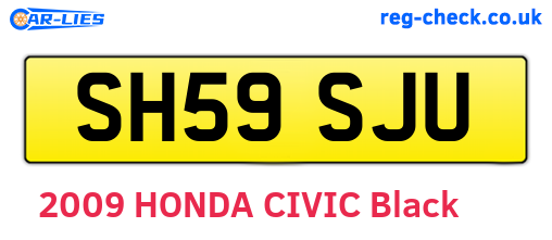 SH59SJU are the vehicle registration plates.