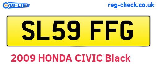 SL59FFG are the vehicle registration plates.