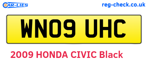 WN09UHC are the vehicle registration plates.